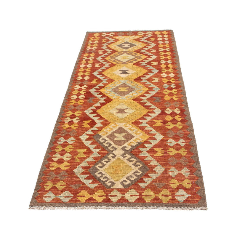 Tappeto corsia Tappeto Kelim - Orientale - 205 x 78 cm - ruggine