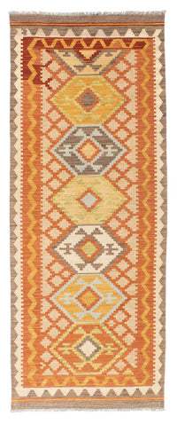Tappeto corsia Tappeto Kelim - Orientale - 202 x 76 cm - beige