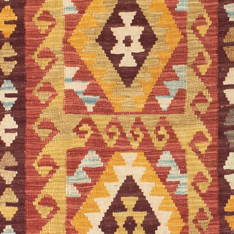 Tappeto corsia Tappeto Kelim - Orientale - 204 x 77 cm - rosso