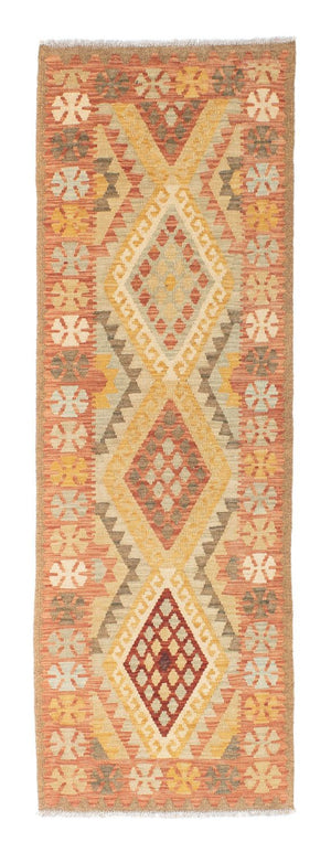 Tappeto corsia Tappeto Kelim - Orientale - 208 x 66 cm - rosso chiaro