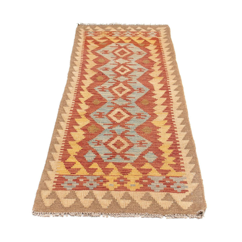 Tappeto corsia Tappeto Kelim - Splash - 202 x 65 cm - multicolore