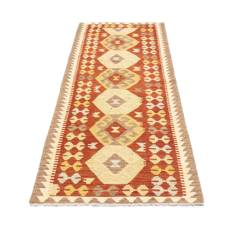 Tappeto corsia Tappeto Kelim - Orientale - 195 x 67 cm - ruggine