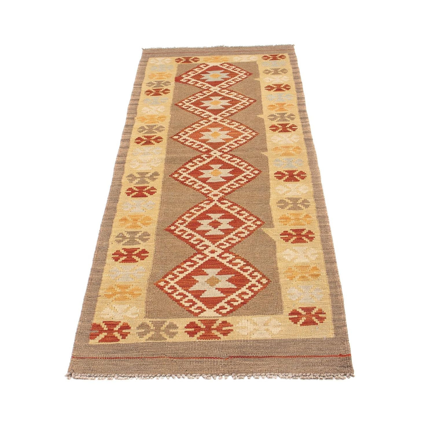 Tappeto corsia Tappeto Kelim - Splash - 195 x 62 cm - multicolore