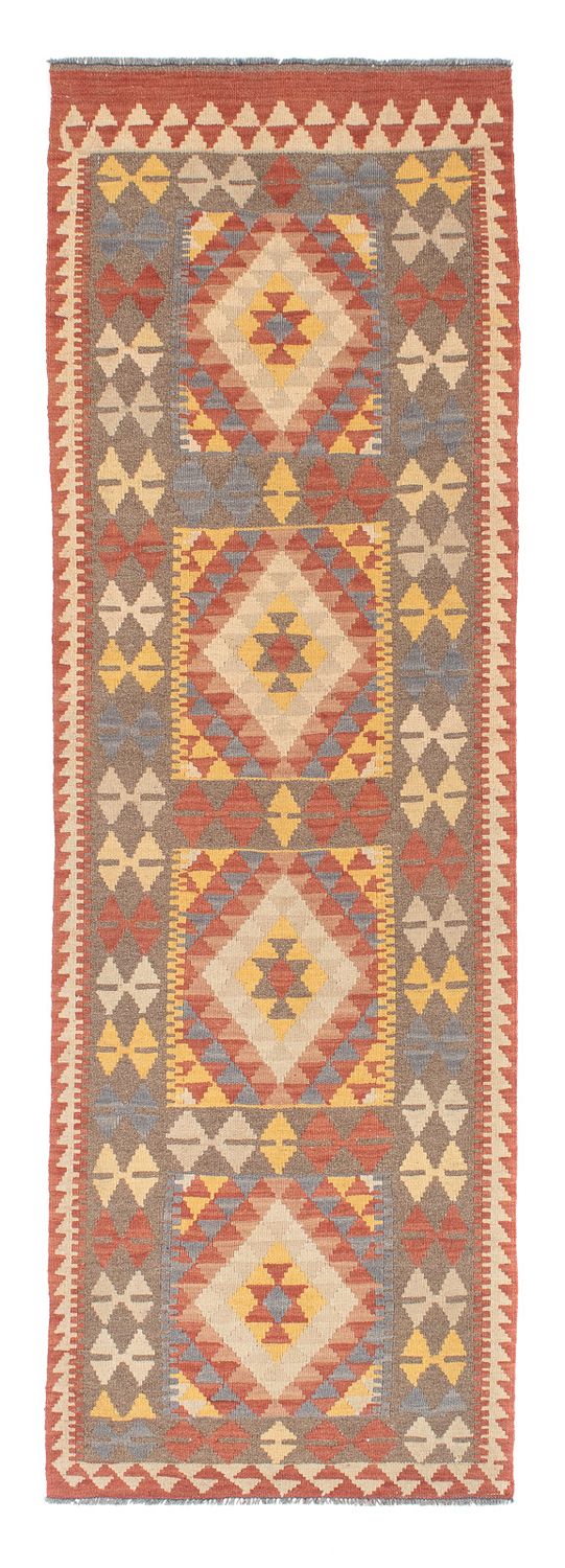 Tappeto corsia Tappeto Kelim - Splash - 200 x 65 cm - rosso