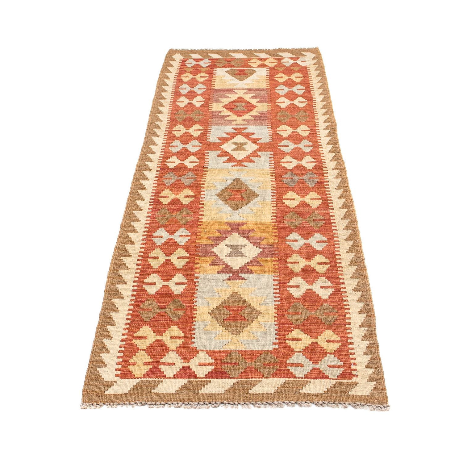 Tappeto corsia Tappeto Kelim - Splash - 198 x 62 cm - multicolore