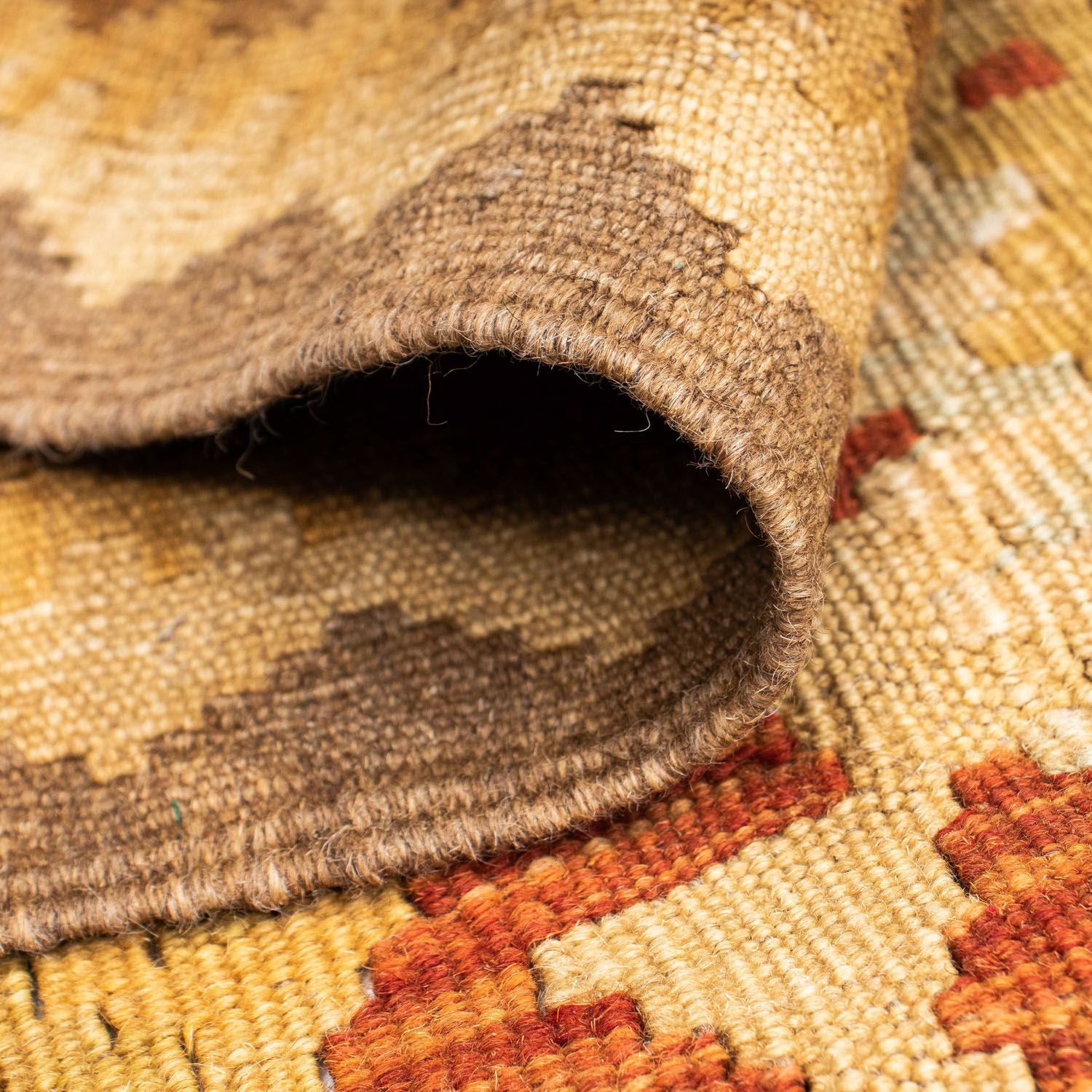 Tappeto corsia Tappeto Kelim - Orientale - 204 x 67 cm - beige