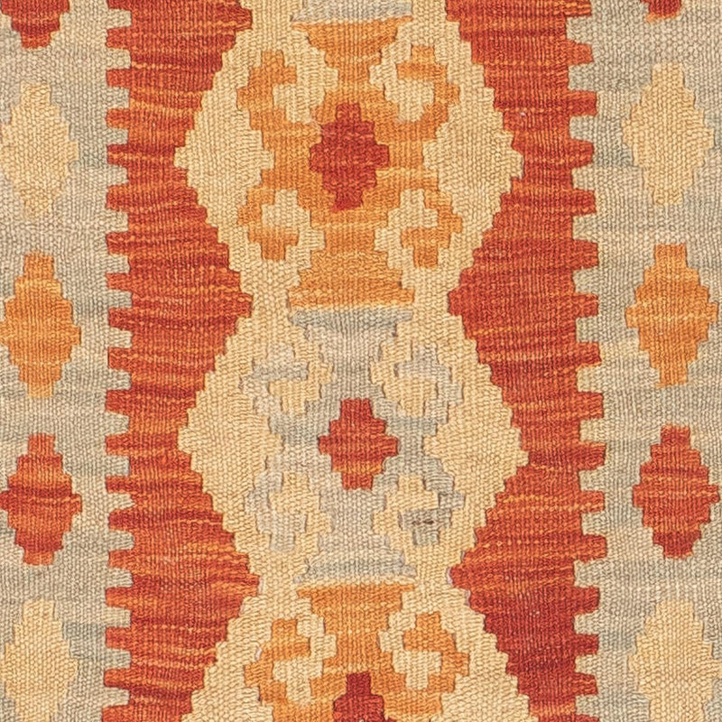 Tappeto corsia Tappeto Kelim - Splash - 197 x 63 cm - rosso