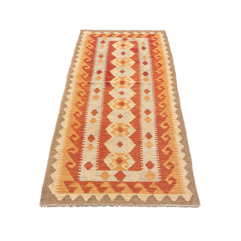 Tappeto corsia Tappeto Kelim - Splash - 197 x 63 cm - rosso
