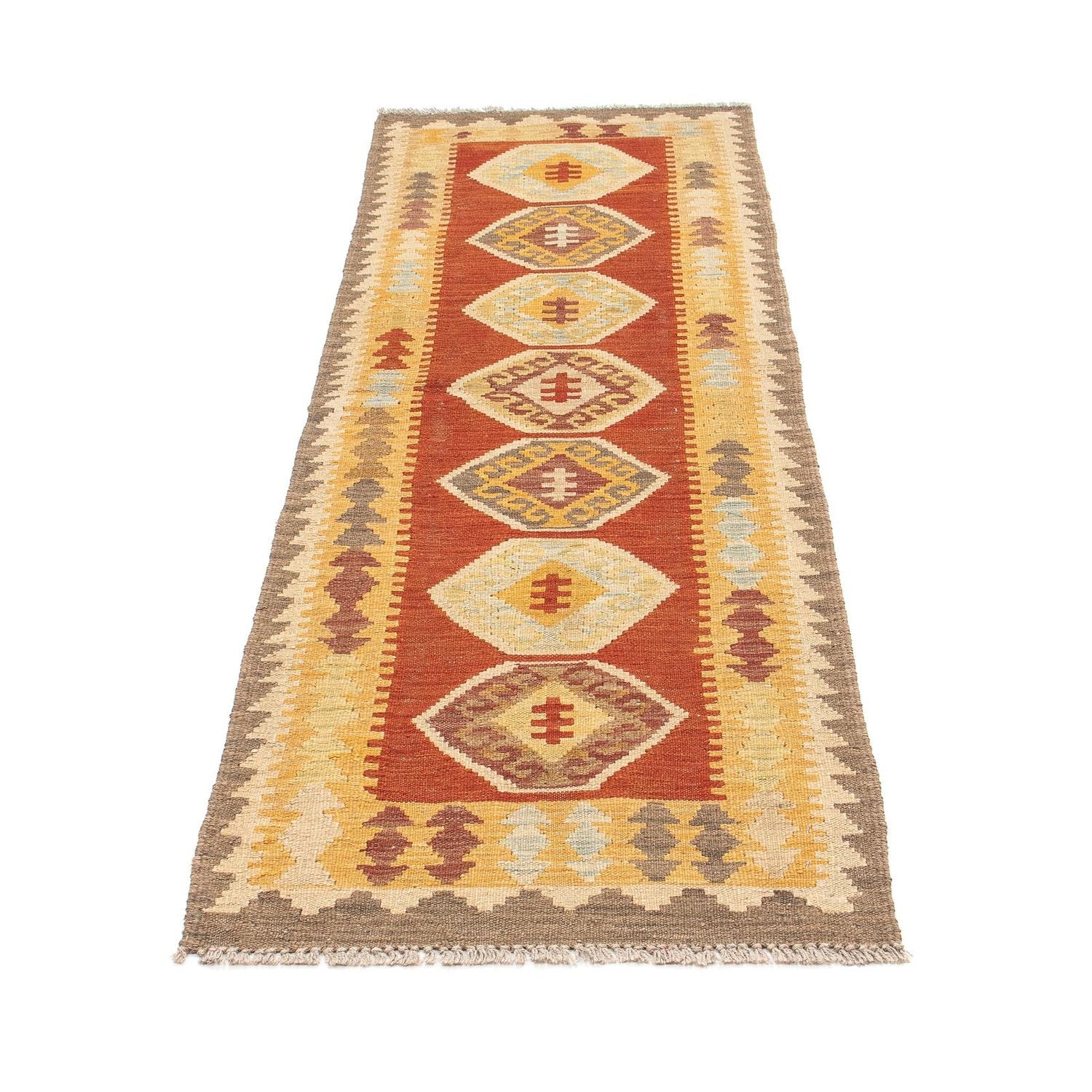 Tappeto corsia Tappeto Kelim - Splash - 192 x 63 cm - multicolore