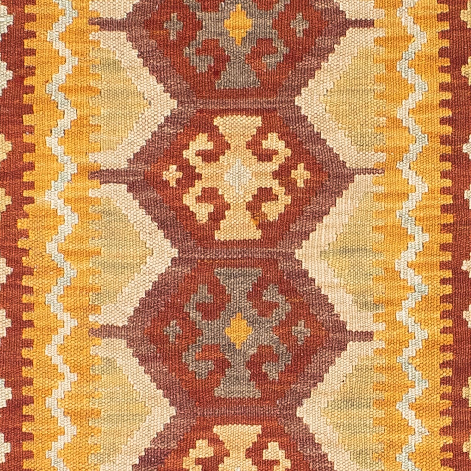 Tappeto corsia Tappeto Kelim - Orientale - 195 x 65 cm - ruggine