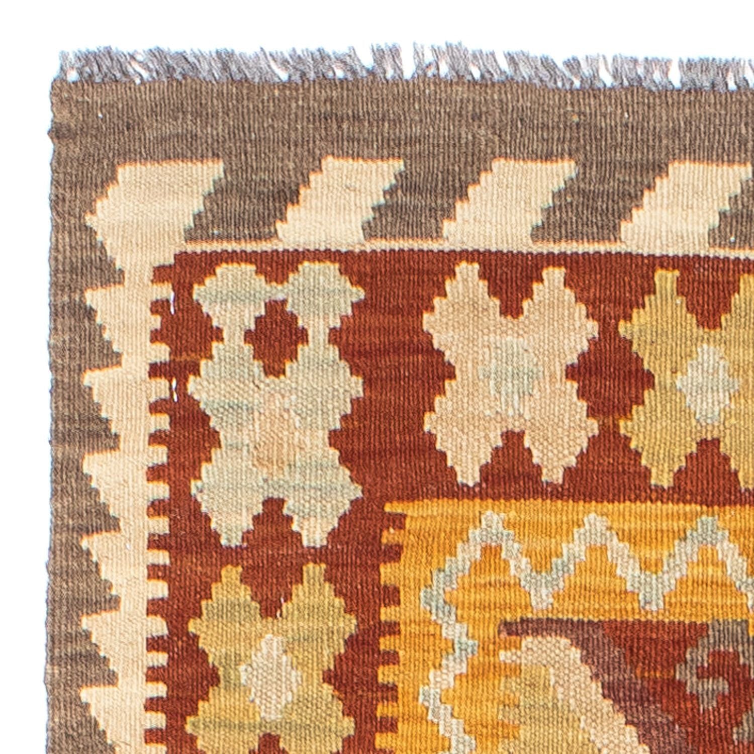 Tappeto corsia Tappeto Kelim - Orientale - 195 x 65 cm - ruggine