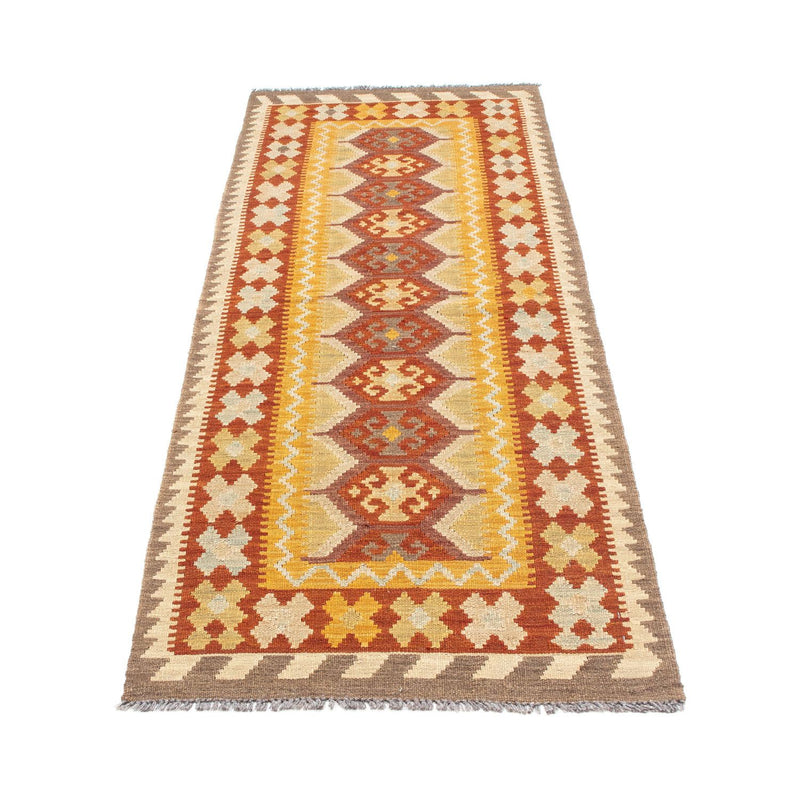 Tappeto corsia Tappeto Kelim - Orientale - 195 x 65 cm - ruggine