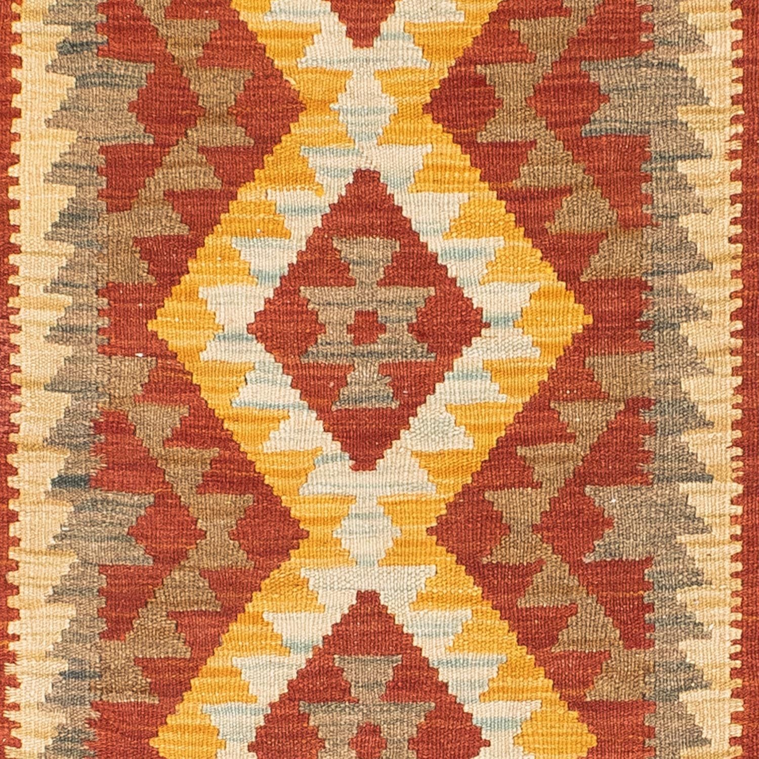 Tappeto corsia Tappeto Kelim - Orientale - 192 x 76 cm - ruggine
