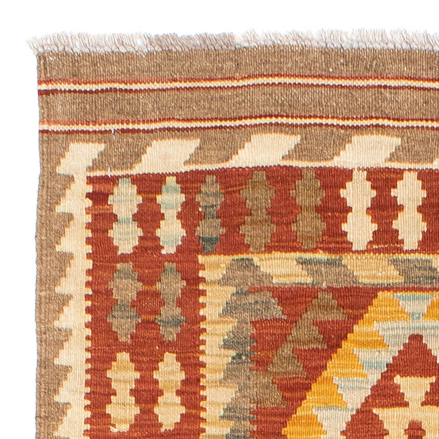 Tappeto corsia Tappeto Kelim - Orientale - 192 x 76 cm - ruggine