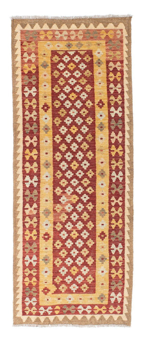 Tappeto corsia Tappeto Kelim - Orientale - 197 x 73 cm - ruggine