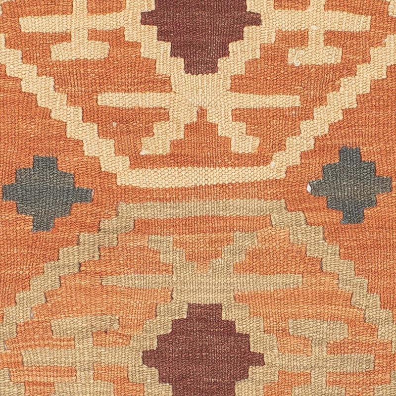Tappeto corsia Tappeto Kelim - Splash - 200 x 62 cm - marrone