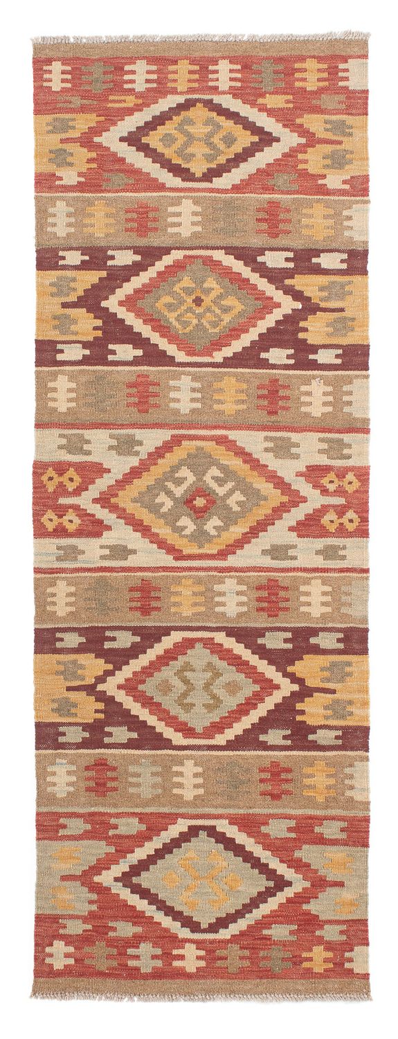 Tappeto corsia Tappeto Kelim - Splash - 205 x 64 cm - multicolore