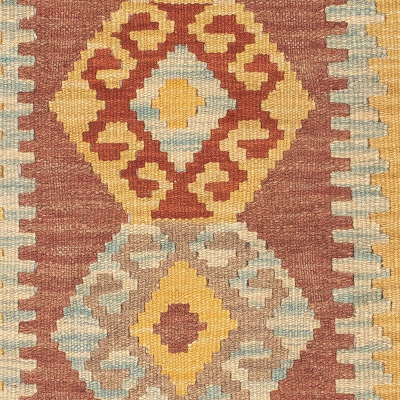 Tappeto corsia Tappeto Kelim - Splash - 210 x 69 cm - multicolore
