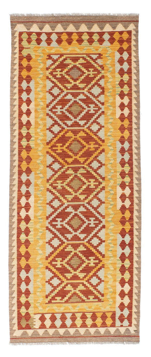 Tappeto corsia Tappeto Kelim - Orientale - 195 x 73 cm - rosso