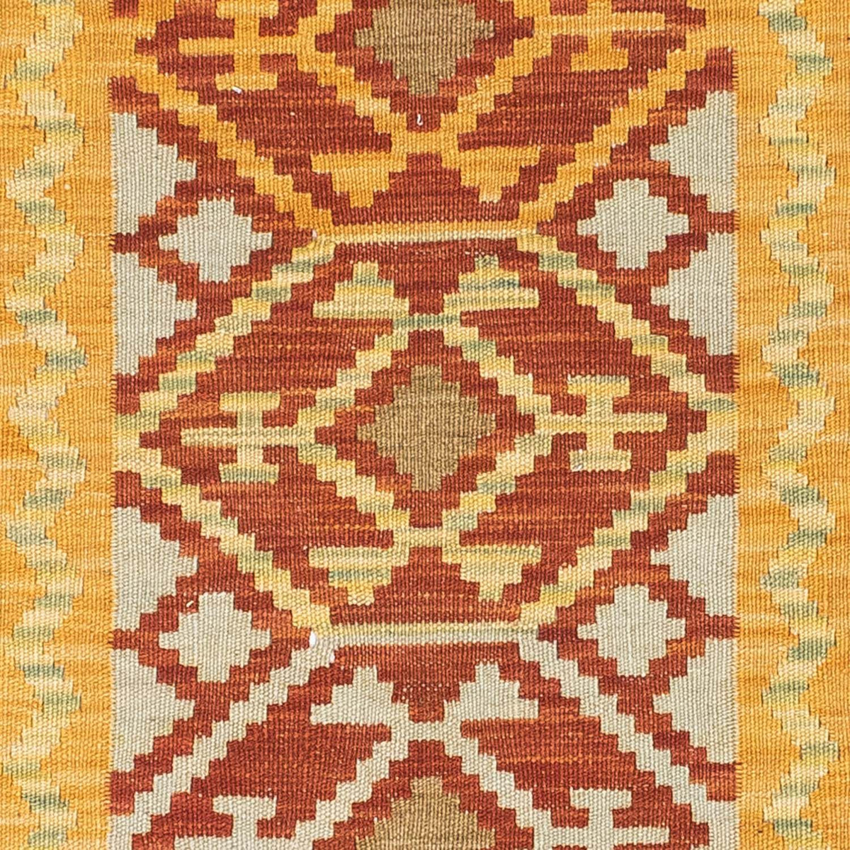 Tappeto corsia Tappeto Kelim - Orientale - 195 x 73 cm - rosso