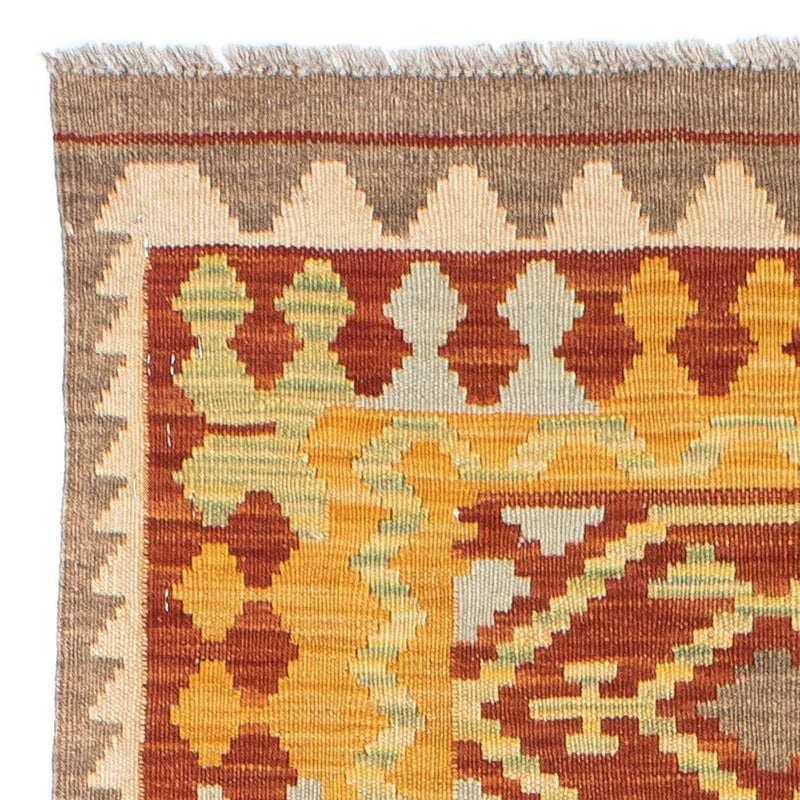 Tappeto corsia Tappeto Kelim - Orientale - 195 x 73 cm - rosso