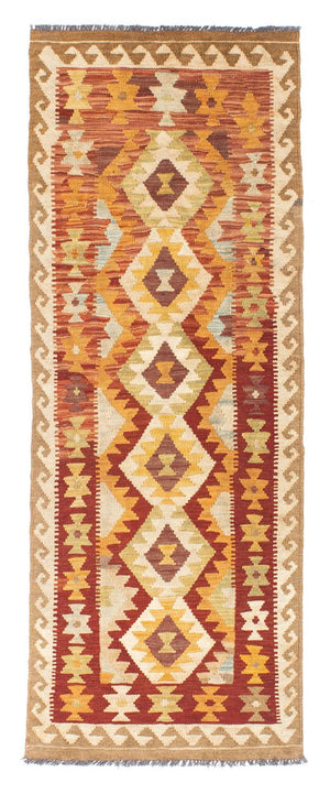 Tappeto corsia Tappeto Kelim - Orientale - 198 x 73 cm - beige