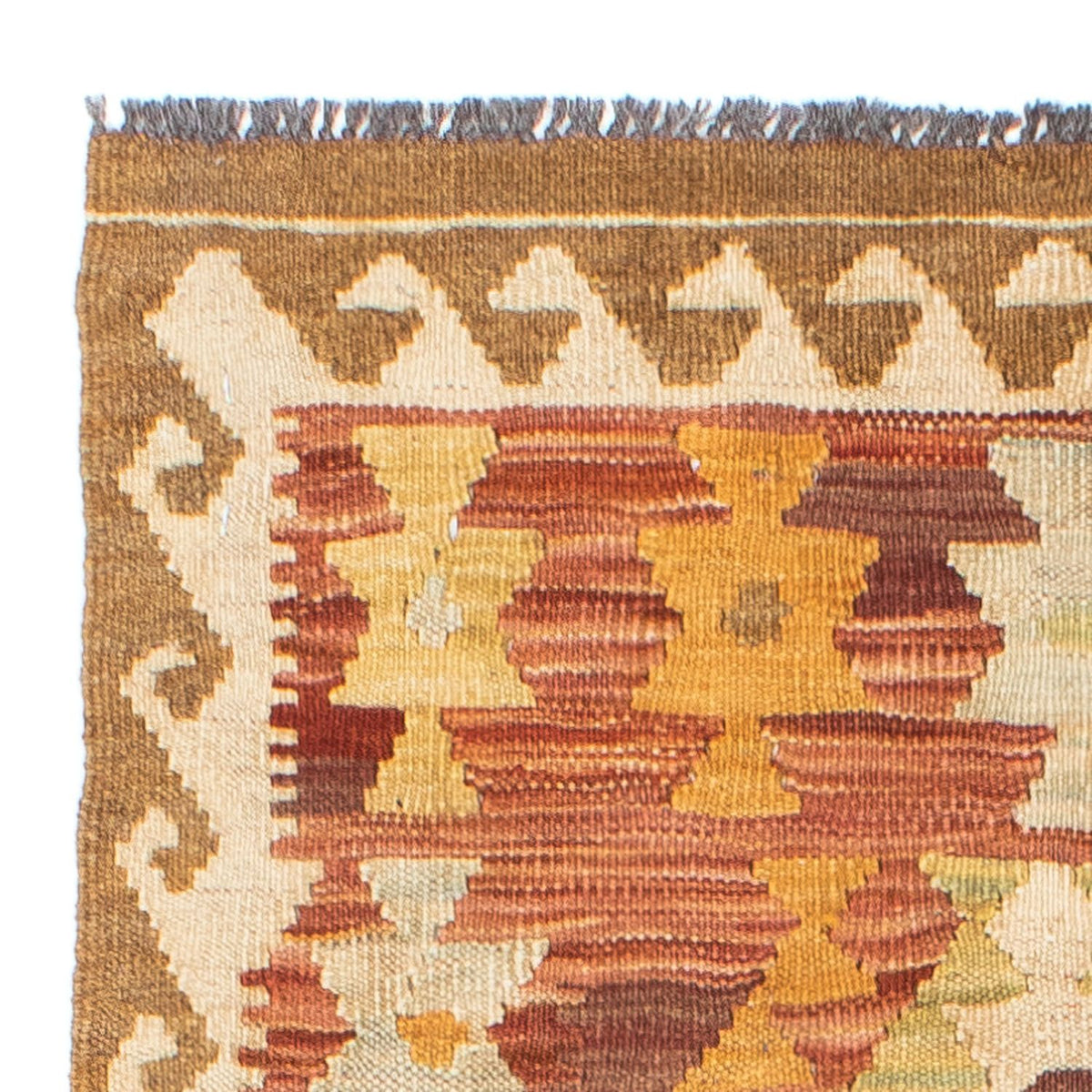 Tappeto corsia Tappeto Kelim - Orientale - 198 x 73 cm - beige