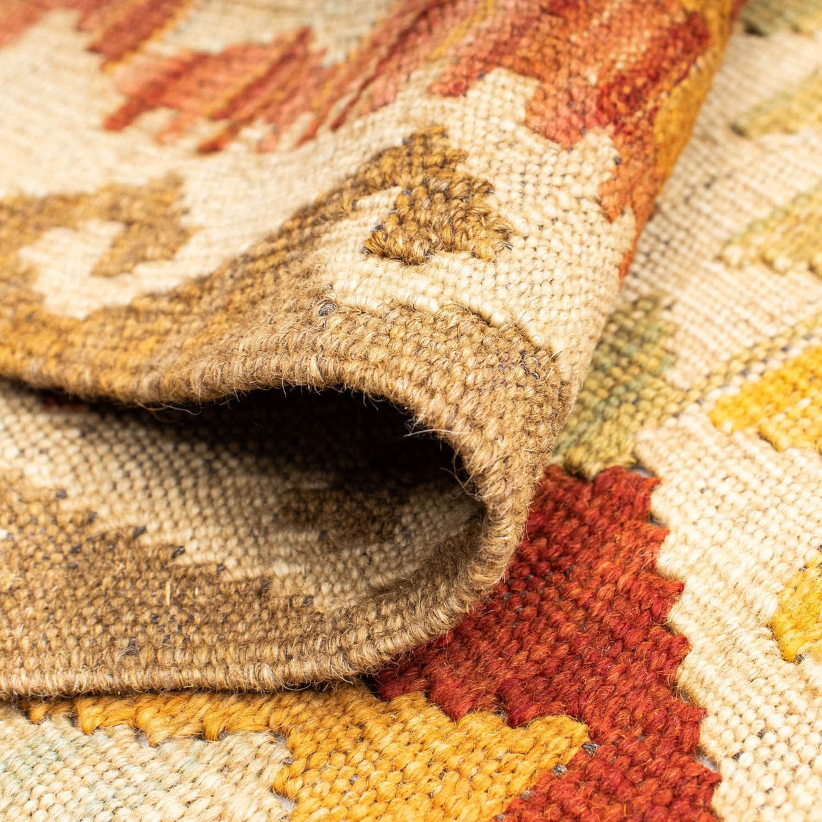 Tappeto corsia Tappeto Kelim - Orientale - 198 x 73 cm - beige