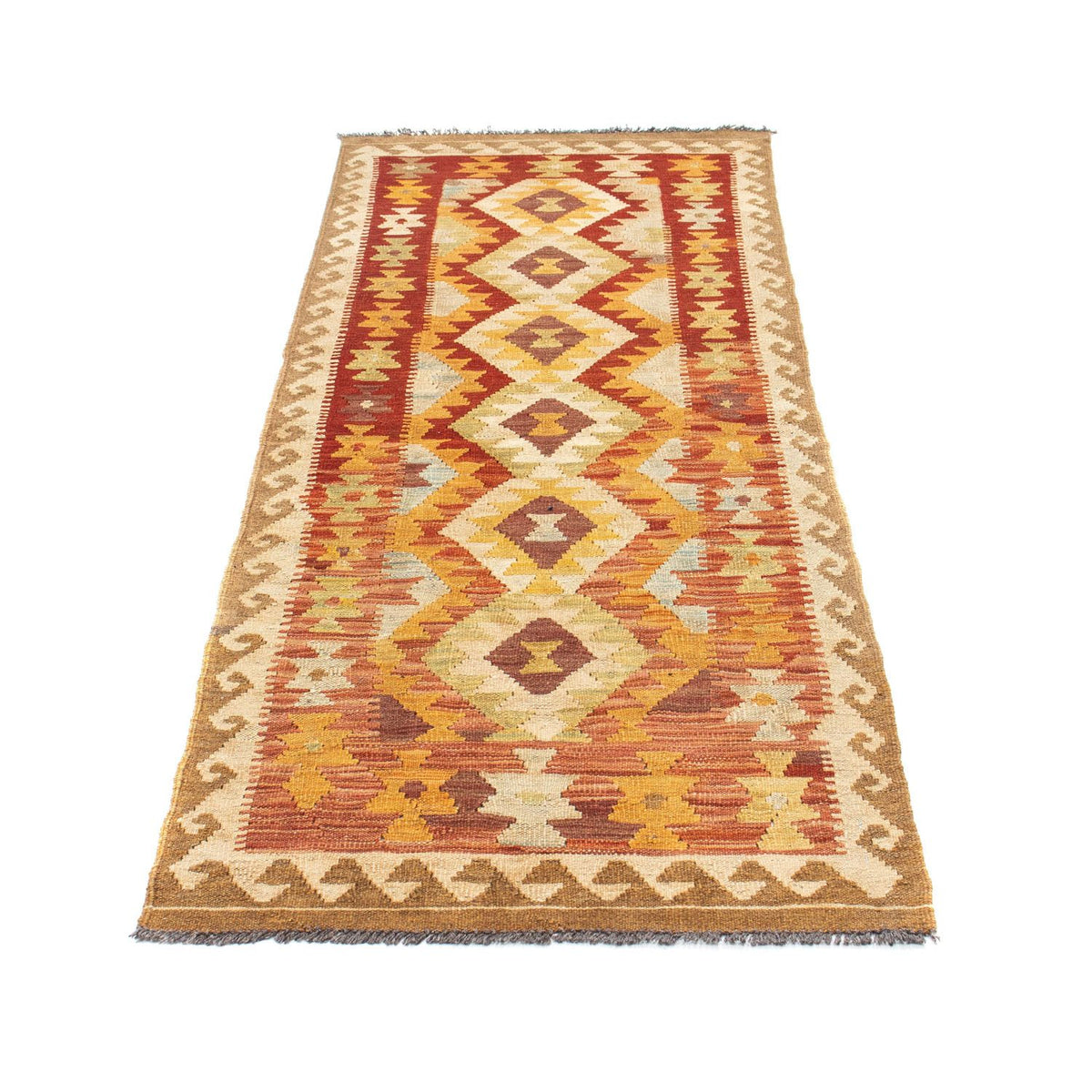 Tappeto corsia Tappeto Kelim - Orientale - 198 x 73 cm - beige