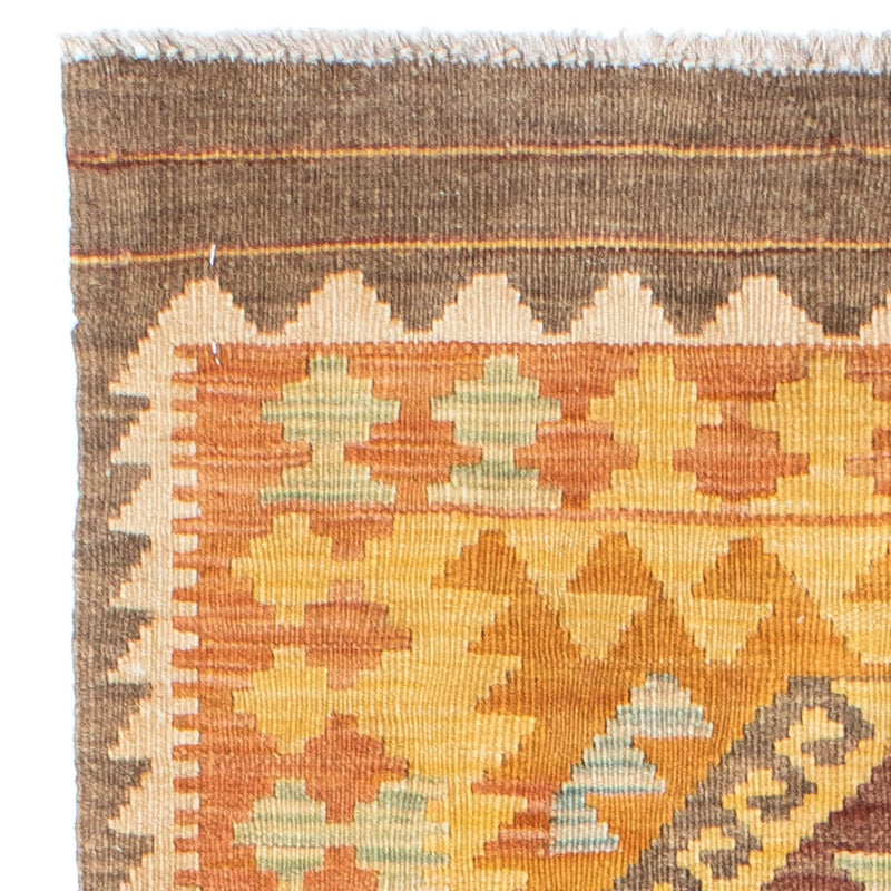 Tappeto corsia Tappeto Kelim - Orientale - 209 x 71 cm - oro