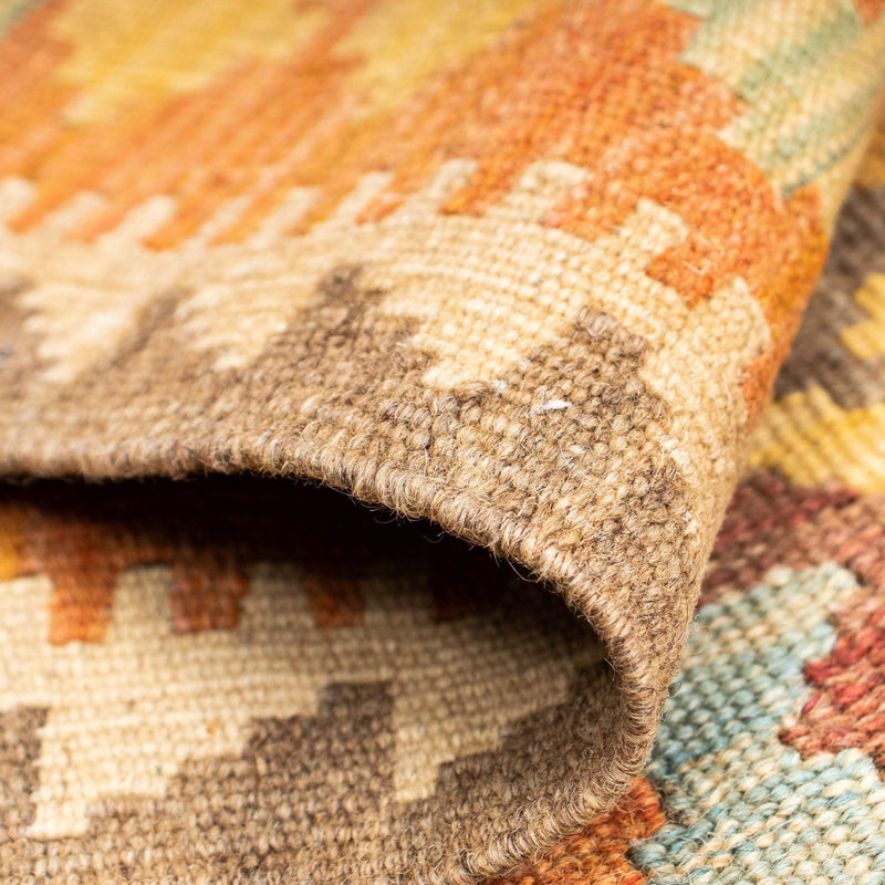 Tappeto corsia Tappeto Kelim - Orientale - 209 x 71 cm - oro