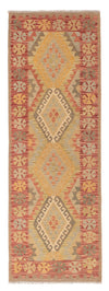 Kilim Maimana Tappeto 66x207cm - Tappeto di lana - Passatoia / Rosso chiaro / 66 x 207 cm Passatoia