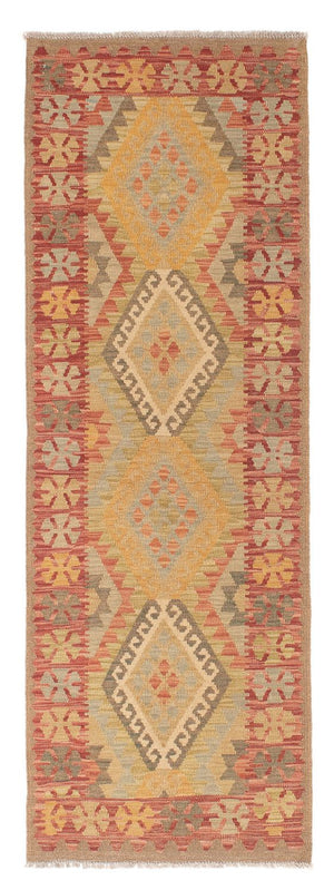 Tappeto corsia Tappeto Kelim - Splash - 207 x 66 cm - rosso chiaro