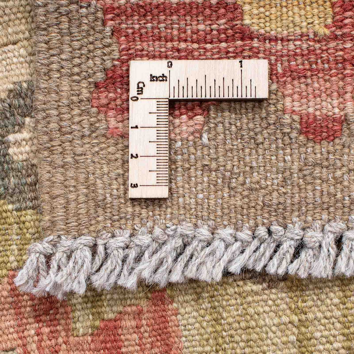 Tappeto corsia Tappeto Kelim - Splash - 207 x 66 cm - rosso chiaro