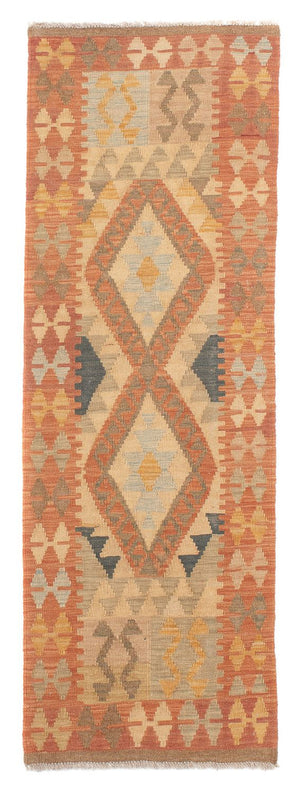 Tappeto corsia Tappeto Kelim - Splash - 206 x 61 cm - ruggine