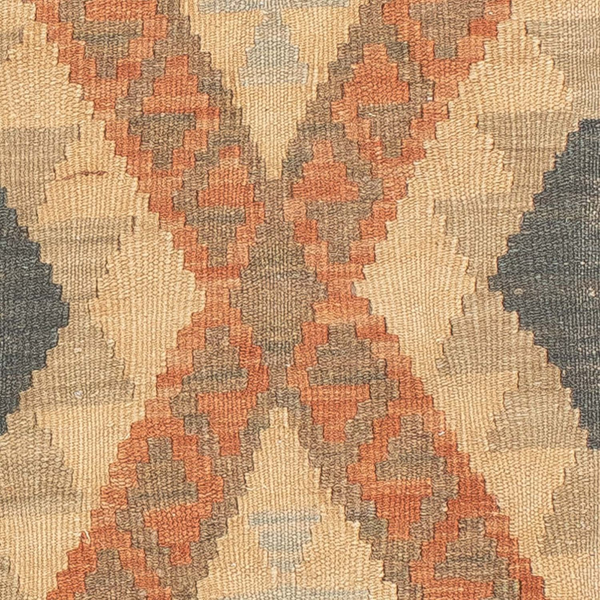 Tappeto corsia Tappeto Kelim - Splash - 206 x 61 cm - ruggine