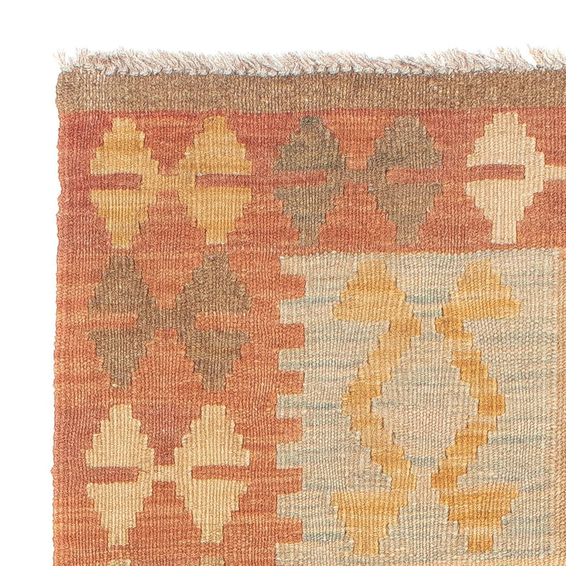 Tappeto corsia Tappeto Kelim - Splash - 206 x 61 cm - ruggine