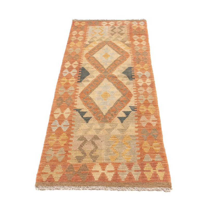 Tappeto corsia Tappeto Kelim - Splash - 206 x 61 cm - ruggine