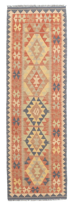 Tappeto corsia Tappeto Kelim - Splash - 198 x 60 cm - multicolore