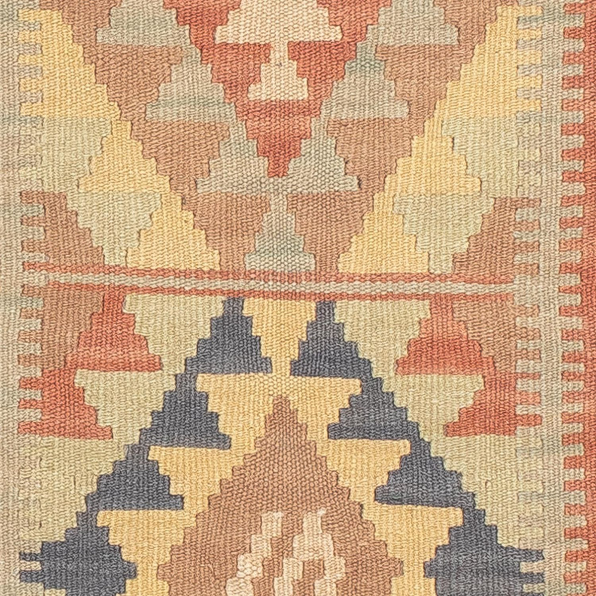 Tappeto corsia Tappeto Kelim - Splash - 198 x 60 cm - multicolore