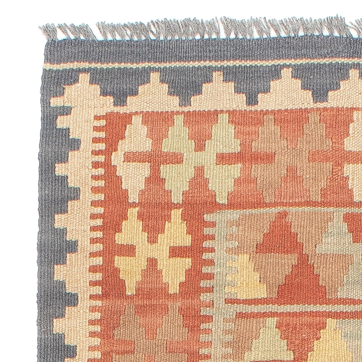 Tappeto corsia Tappeto Kelim - Splash - 198 x 60 cm - multicolore