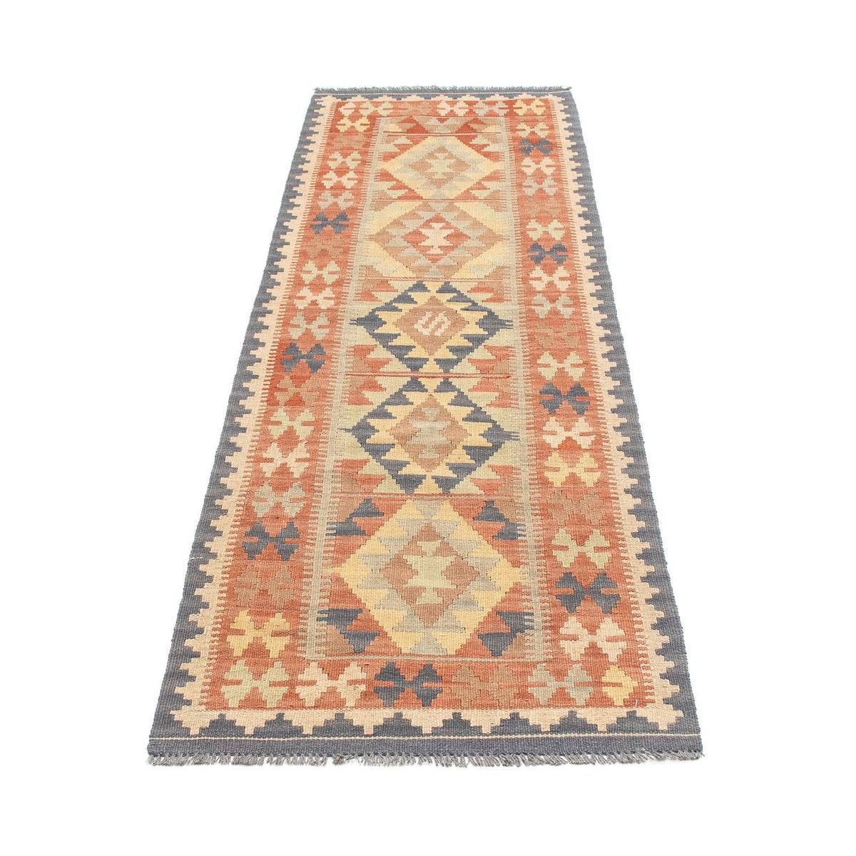 Tappeto corsia Tappeto Kelim - Splash - 198 x 60 cm - multicolore