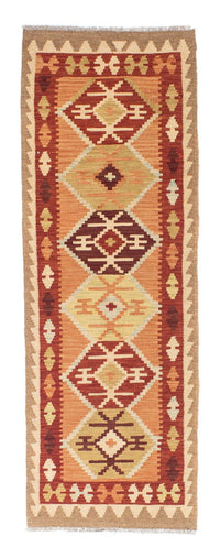Tappeto corsia Tappeto Kelim - Orientale - 201 x 64 cm - marrone chiaro