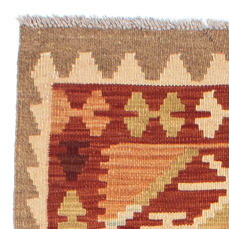 Tappeto corsia Tappeto Kelim - Orientale - 201 x 64 cm - marrone chiaro