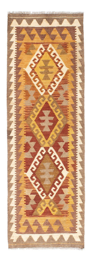 Tappeto corsia Tappeto Kelim - Orientale - 203 x 64 cm - marrone chiaro