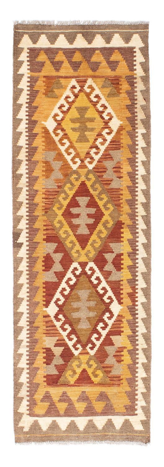 Tappeto corsia Tappeto Kelim - Orientale - 203 x 64 cm - marrone chiaro