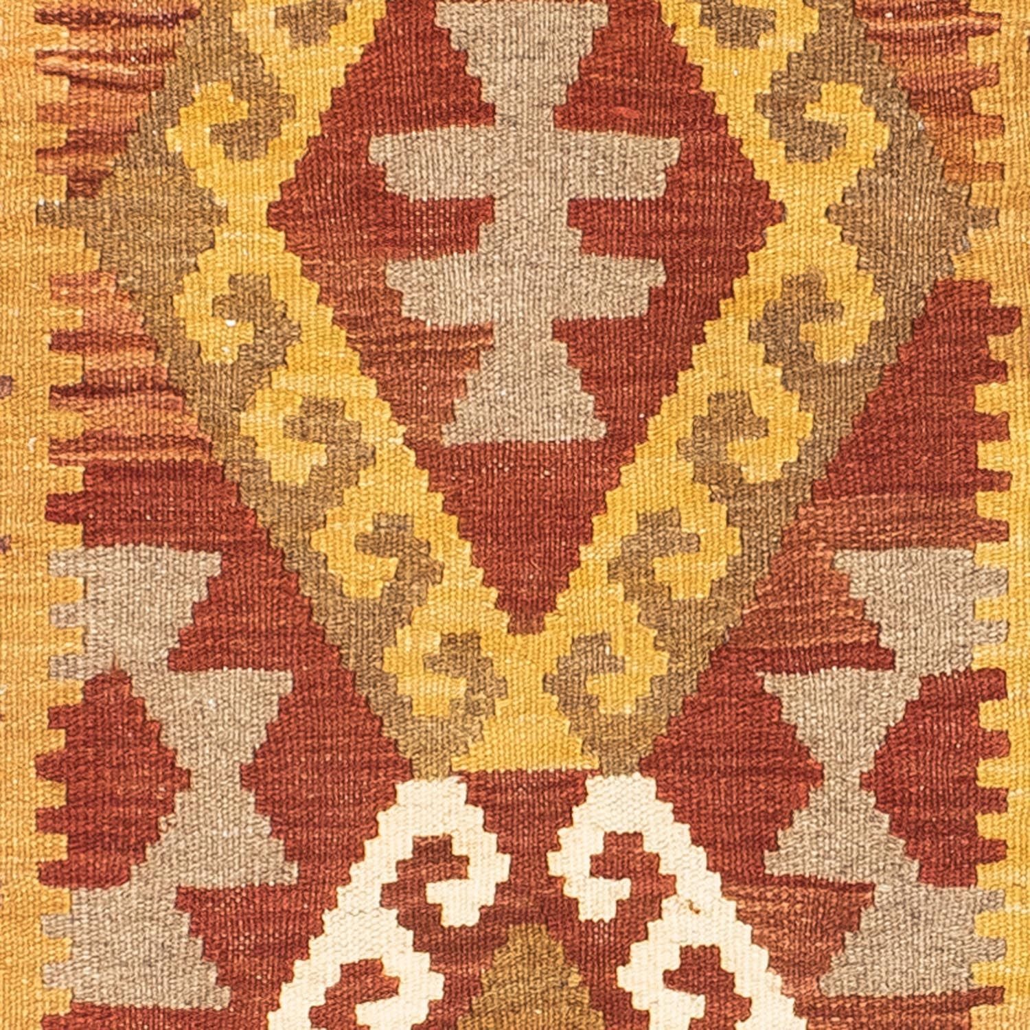 Tappeto corsia Tappeto Kelim - Orientale - 203 x 64 cm - marrone chiaro