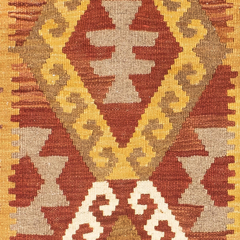 Tappeto corsia Tappeto Kelim - Orientale - 203 x 64 cm - marrone chiaro