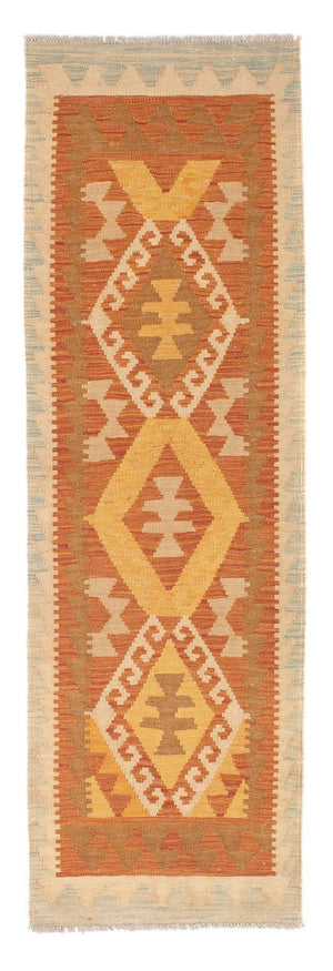 Tappeto corsia Tappeto Kelim - Splash - 202 x 62 cm - ruggine