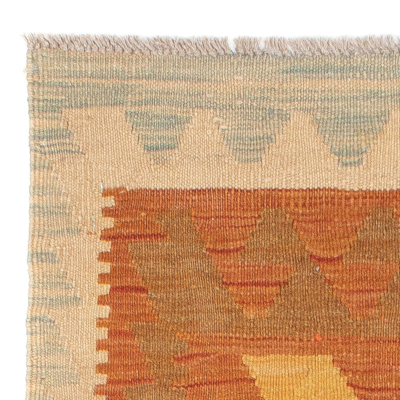 Tappeto corsia Tappeto Kelim - Splash - 202 x 62 cm - ruggine